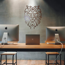 Load image into Gallery viewer, lion art 3d laser cut geometric wall art cool wooden art