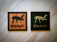 Load image into Gallery viewer, Three Dimensional Laser Cut NFT Wall Art. Sold Individually or as a Set of Two Works. Each Piece Stretches 8'' x 8'' and is Framed In Satin Black. Laser Cut & Carefully Assembled in Our Los Angeles Workshop and Shipped Out Daily.