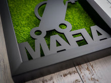 Load image into Gallery viewer, The perfect gift for any golfer who needs help with interior decorating. 3D Laser Cut Push Cart Mafia Wall Art with Turf Grass Background. Stretches 8'' x 10'' Framed In Satin Black Shadow Box. Laser Cut & Carefully Assembled in Our Los Angeles Workshop and Shipped Out Daily.