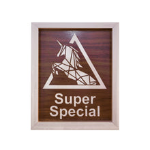 Load image into Gallery viewer, Three Dimensional Laser Engraved Super Special Unicorn Wall Art. Stretches 8'' x 10'' and is Framed In White Shadow Box. Laser Cut & Carefully Assembled in Our Los Angeles Workshop and Shipped Out Daily.