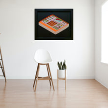 Load image into Gallery viewer, 3D Laser Cut Old School MPC Sampler Layered Artwork. Stretches 8'' x 10'' Framed In Satin Black Shadow Box. Laser Cut & Carefully Assembled in Our Los Angeles Workshop and Shipped Out Daily. For Bespoke Artwork or Custom Sizing Please Contact workshop@etchtailor.com