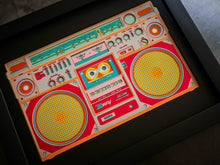 Load image into Gallery viewer, laser cut stereo boombox wall art 3d
