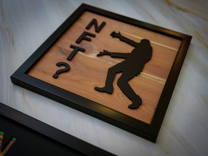 Three Dimensional Laser Cut NFT Wall Art. Sold Individually or as a Set of Two Works. Each Piece Stretches 8'' x 8'' and is Framed In Satin Black. Laser Cut & Carefully Assembled in Our Los Angeles Workshop and Shipped Out Daily.
